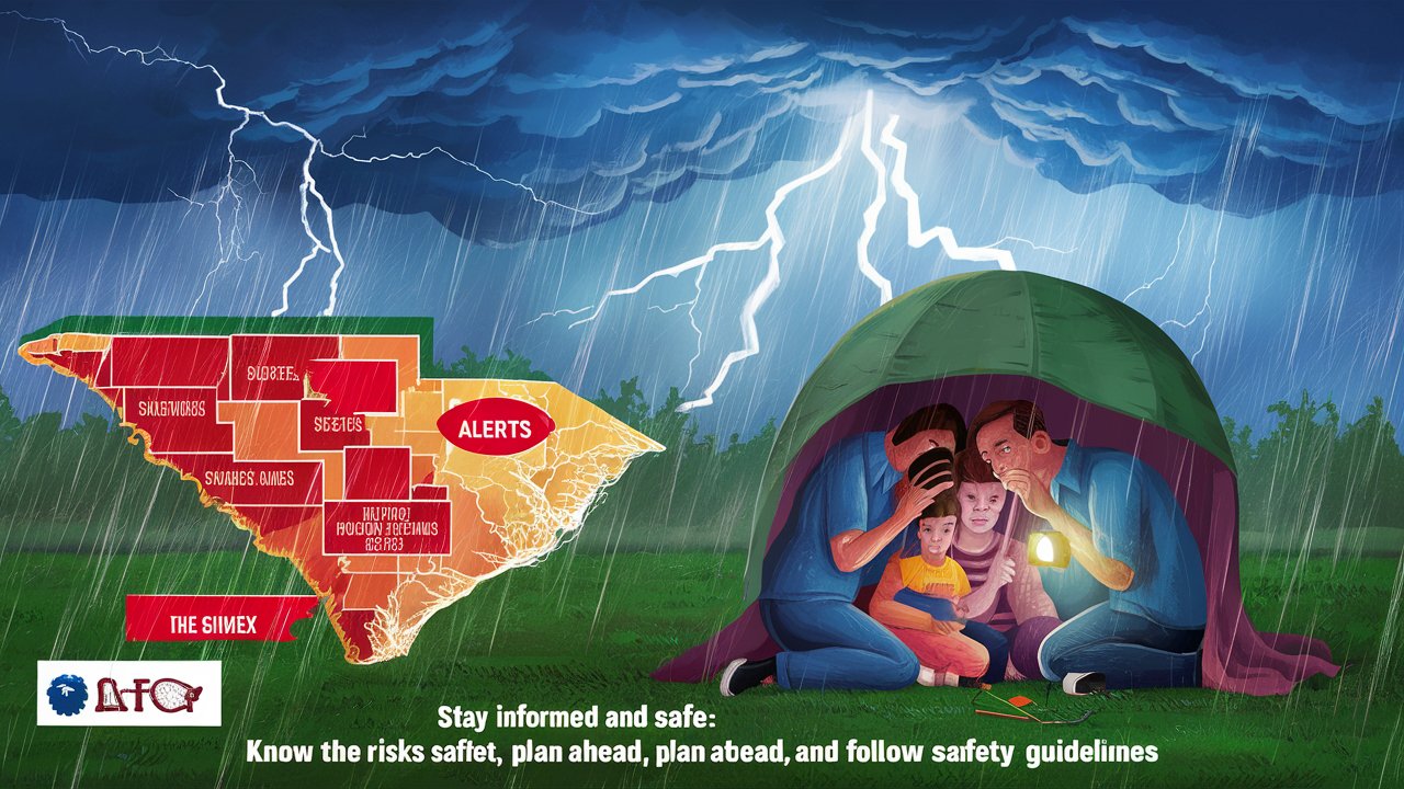 Multiple Severe Thunderstorm Alerts Issued for South Carolina Counties